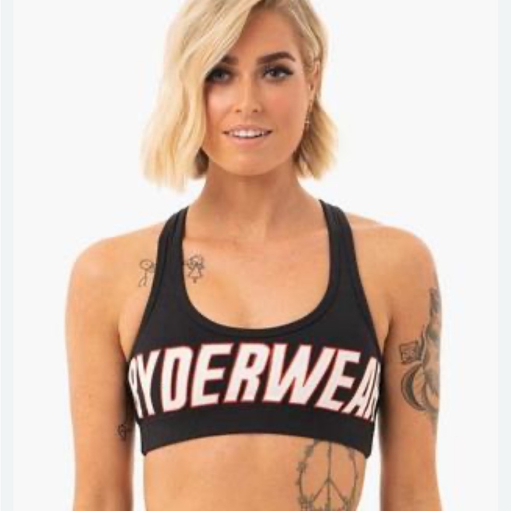 Ryderwear Black and White Sports Bra